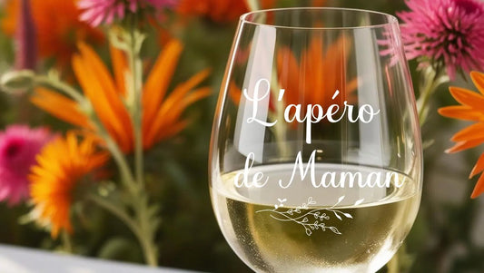Verre vin personnalisé fête des mère, cadeau pour maman, cadeau pour la famille personnalisé gravure sur verre personnalisation sur verre