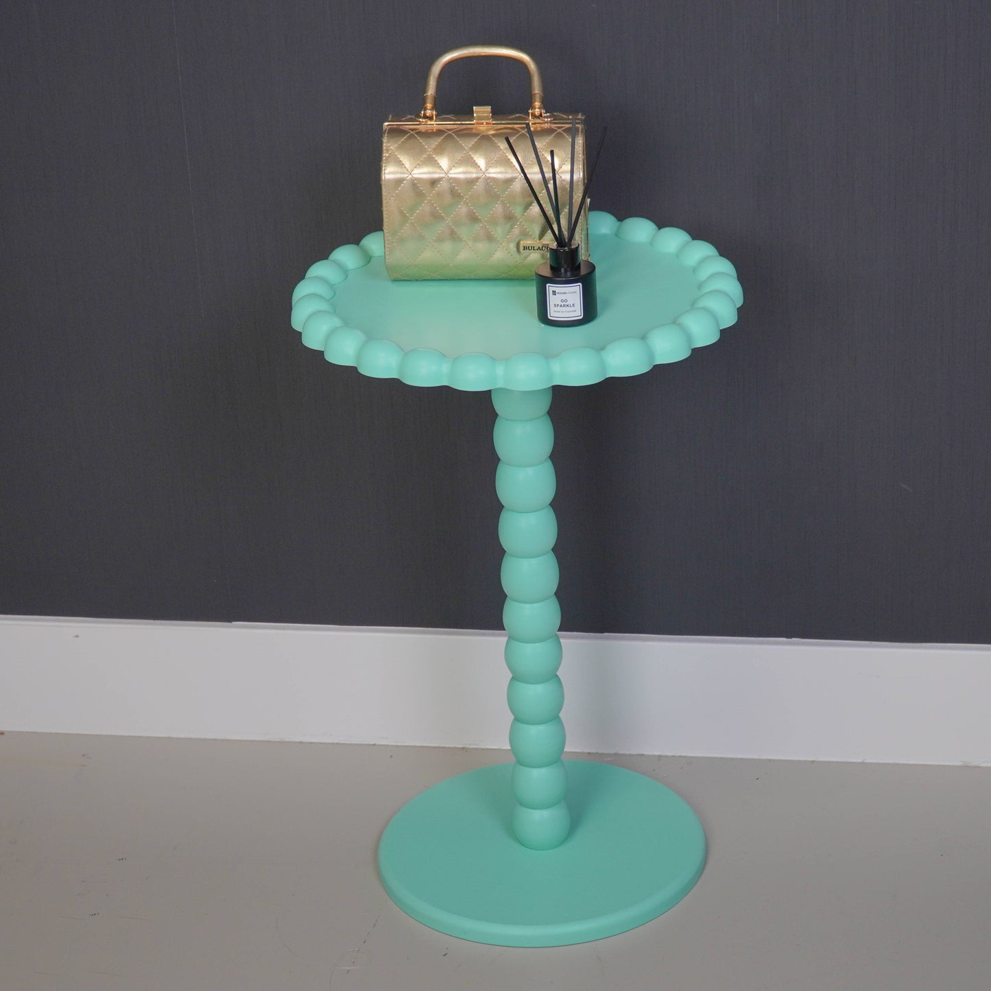 Table d'appoint - Ronde - Menthe - MDF - 38X55cm tendance déco coloré