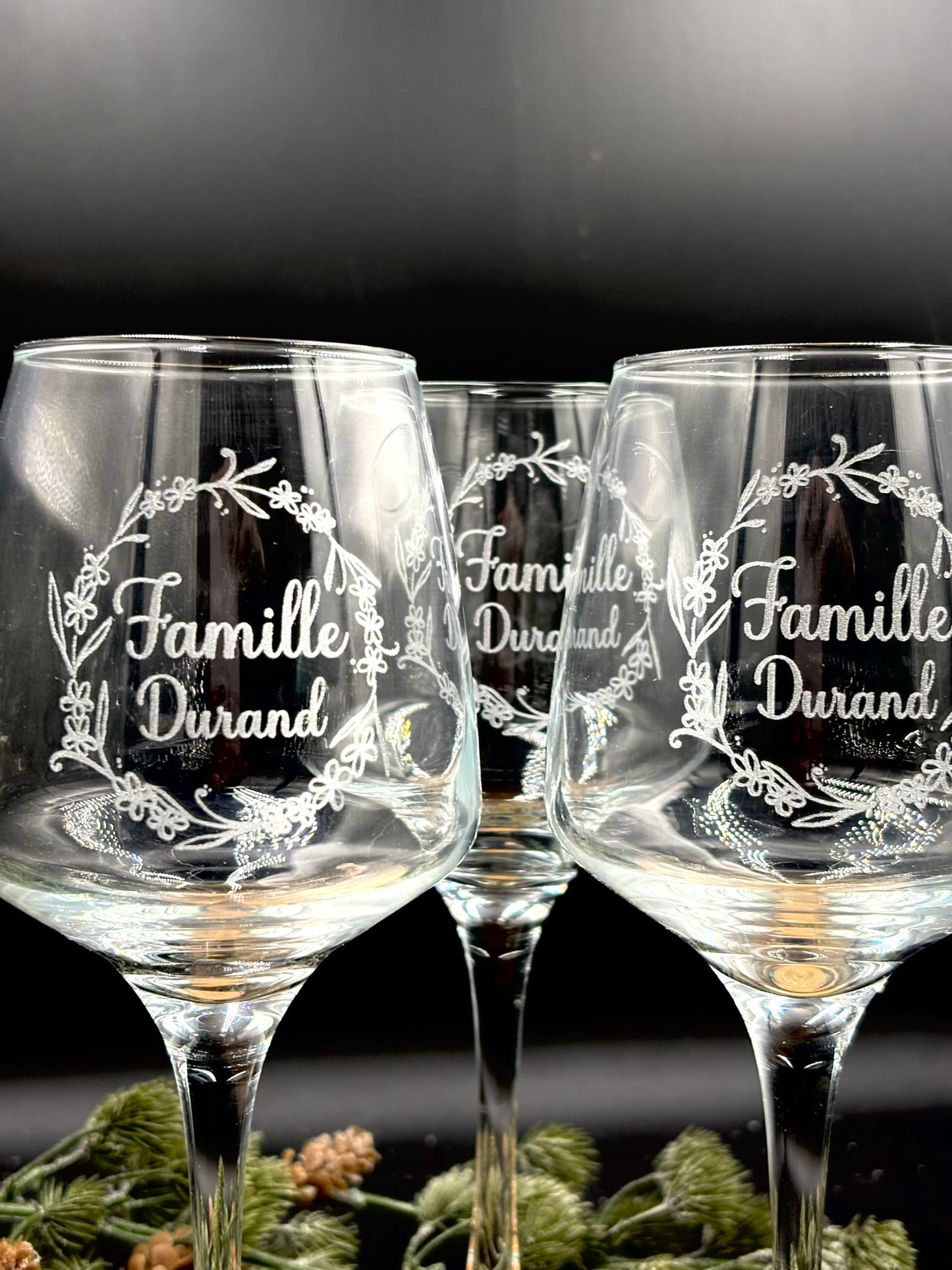 verre personnalisé, verre à vin personnalisé, texte de votre choix, cadeau fête des pères, papi, mamie maman personnalisation gravure