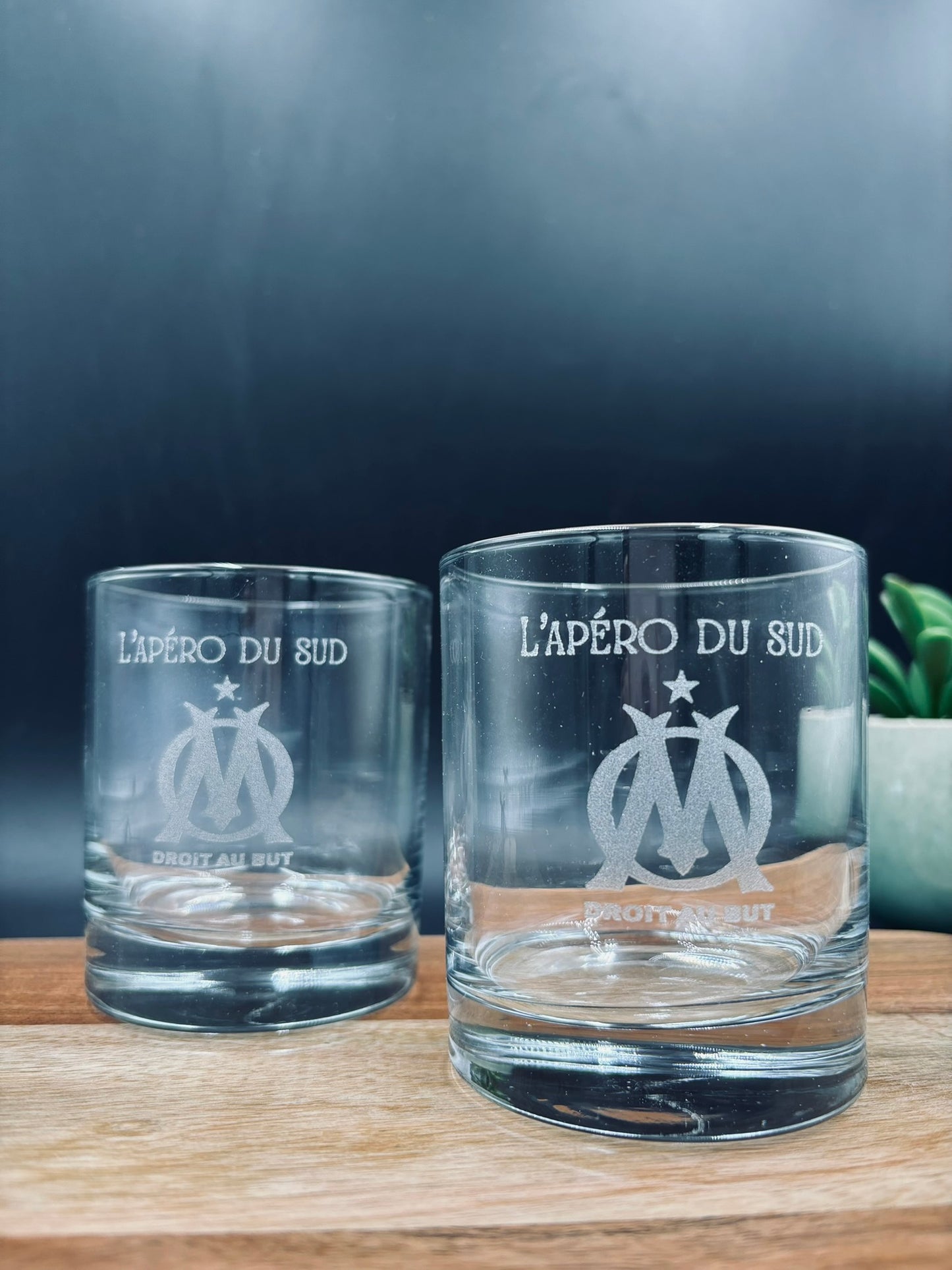 Verre whisky OM L’Apéro du Sud – Idée cadeau supporter football