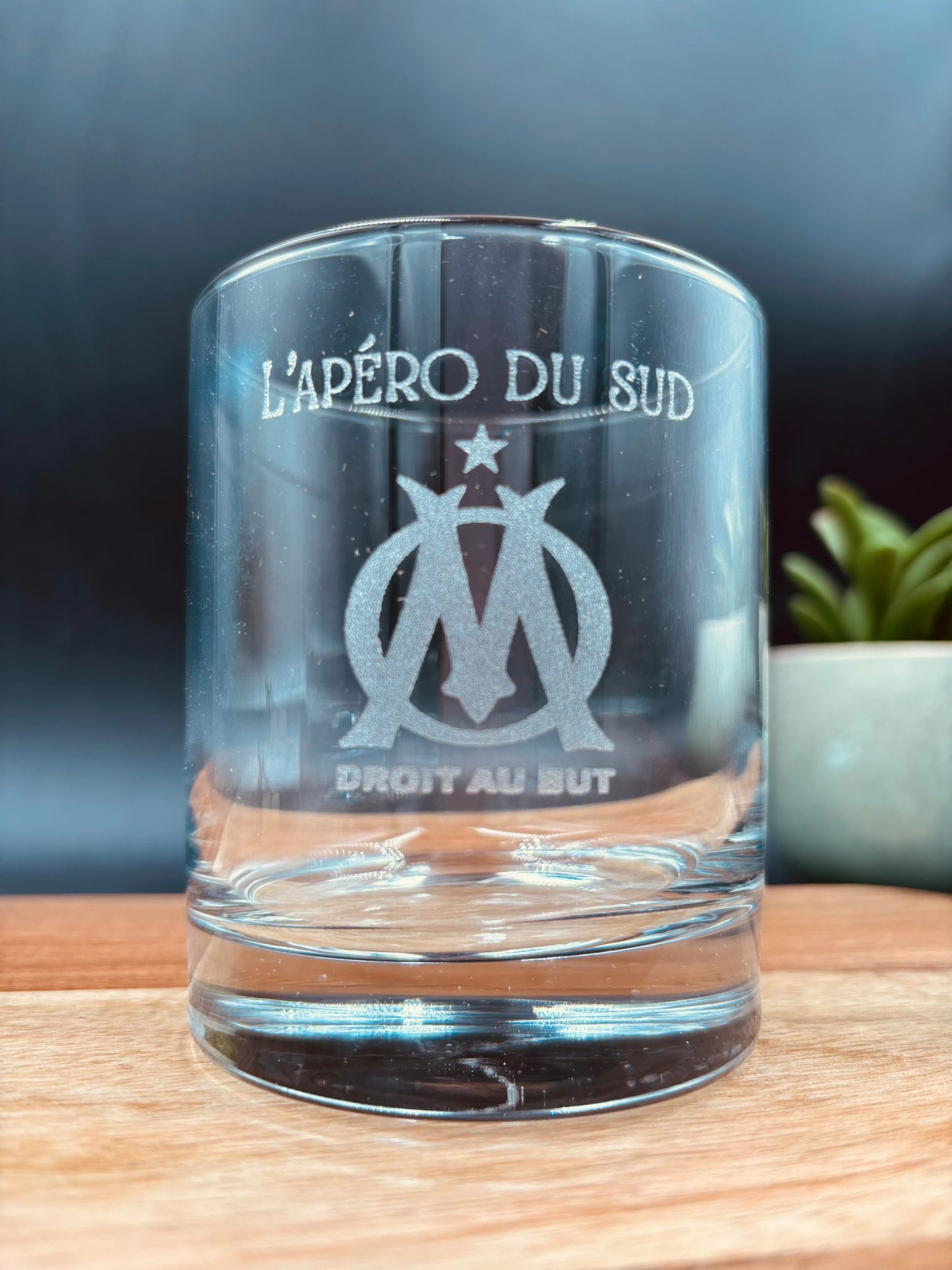 Verre whisky OM L’Apéro du Sud – Idée cadeau supporter football