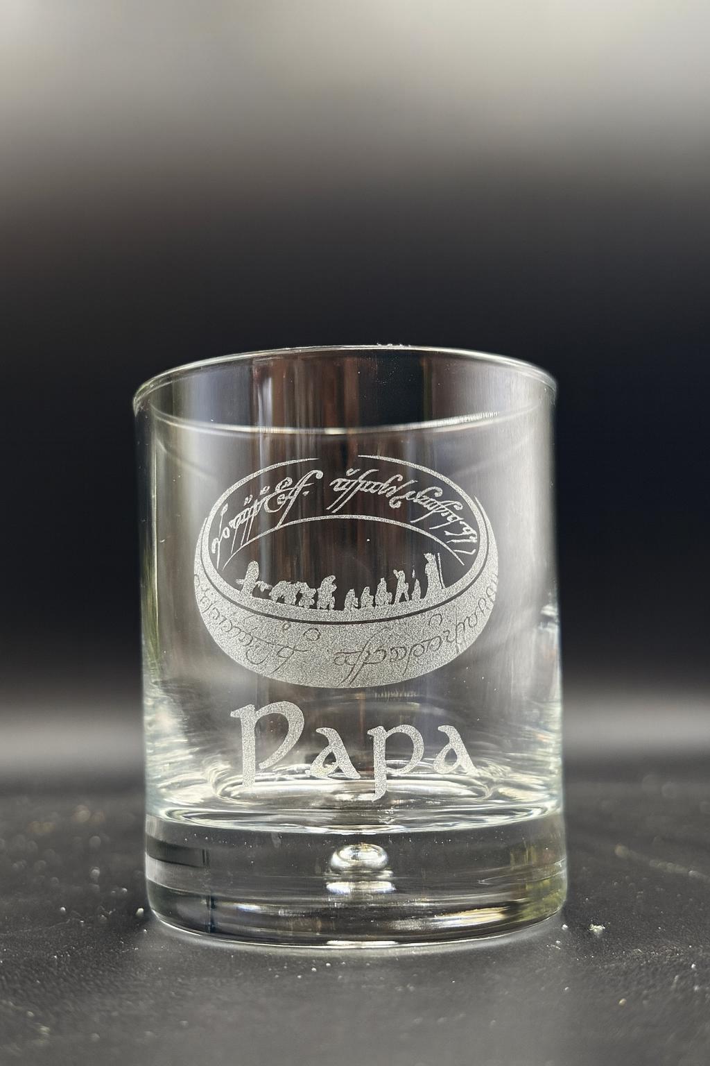 verre whisky  lotr, verre gravure lotr avec personnalisation verre saga seigneur des anneaux personnalisé verre bourbon cadeau pour homme